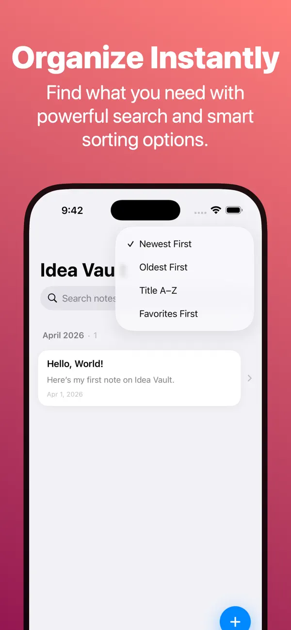 Idea Vault screenshot 3