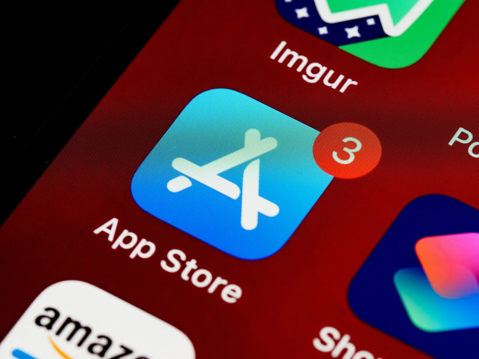 App Store icon on a smartphone screen
