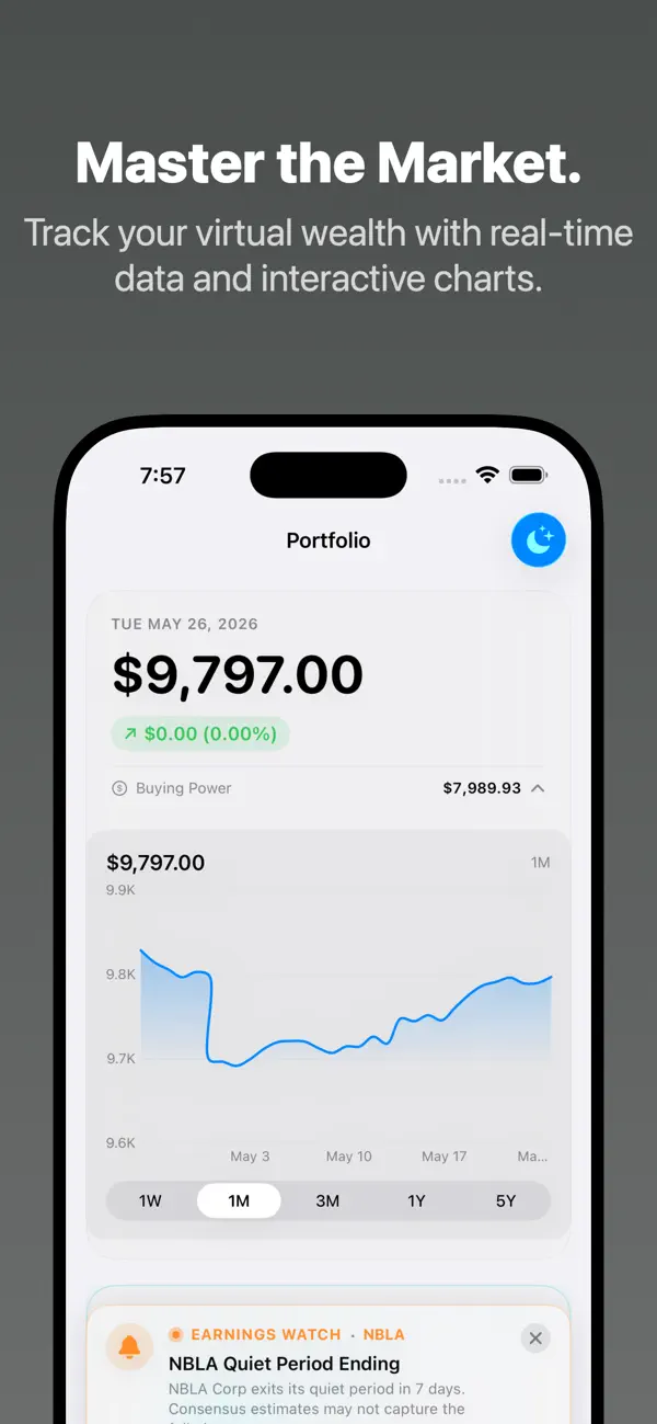 Stock Market Sim screenshot 1