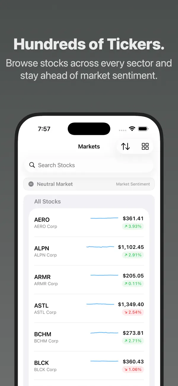 Stock Market Sim screenshot 3