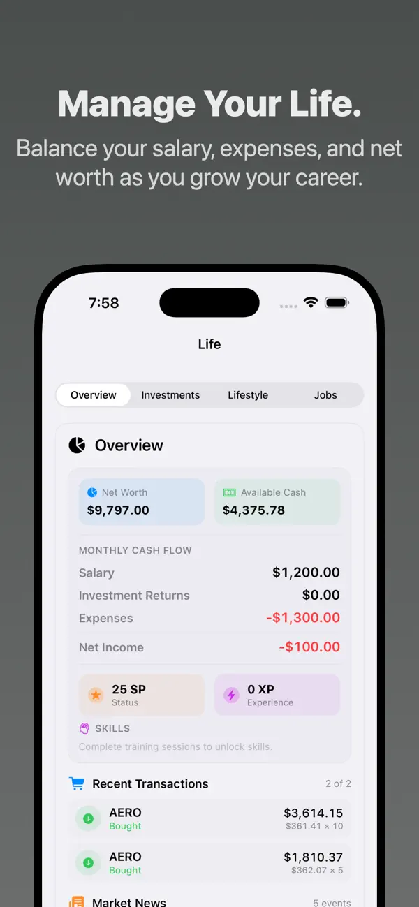 Stock Market Sim screenshot 6